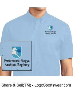 Port Authority Men's Short Sleeve Easy Care Shirt Design Zoom